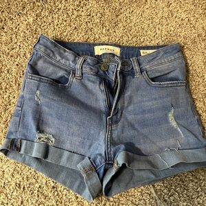 PacSun Light Blue Distressed Jean Shorts